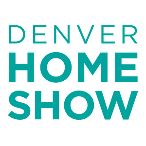 Denver Home Show logo with the words "DENVER HOME SHOW" in bold, teal capital letters on a white background.